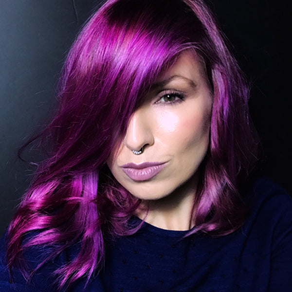 intense violet hair color